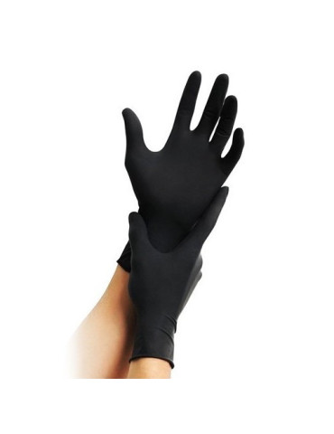 GUANTES NITRILO NEGRO